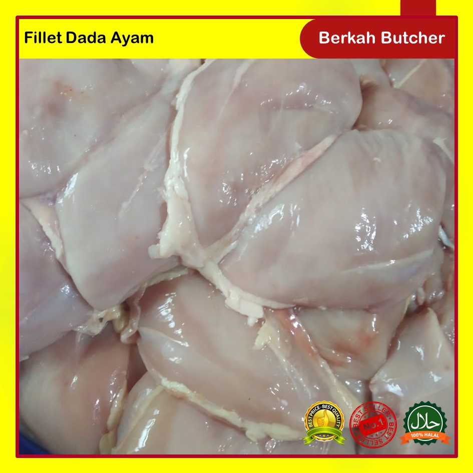 Daging Boneless Filet Dada Paha Ayam Fillet 1kg - Berkah Butcher