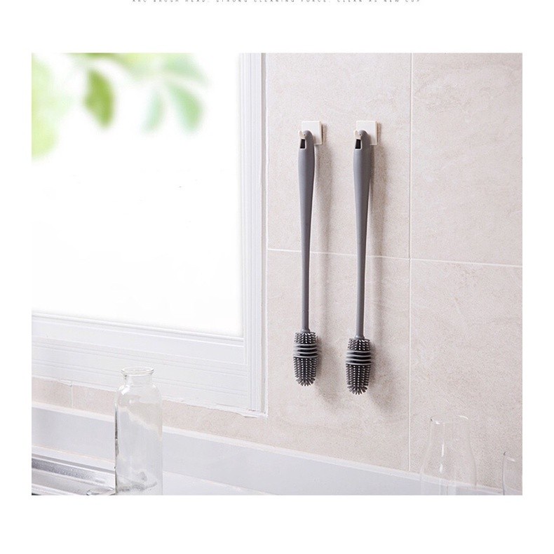 SIKAT BOTOL GELAS SILIKON | BOTTLE SILICONE BRUSH GAGANG ALAT PEMBERSIH BOTOL MINUM