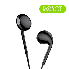 ROBOT RE10 semi in-ear clear and comfortable wired  headset black