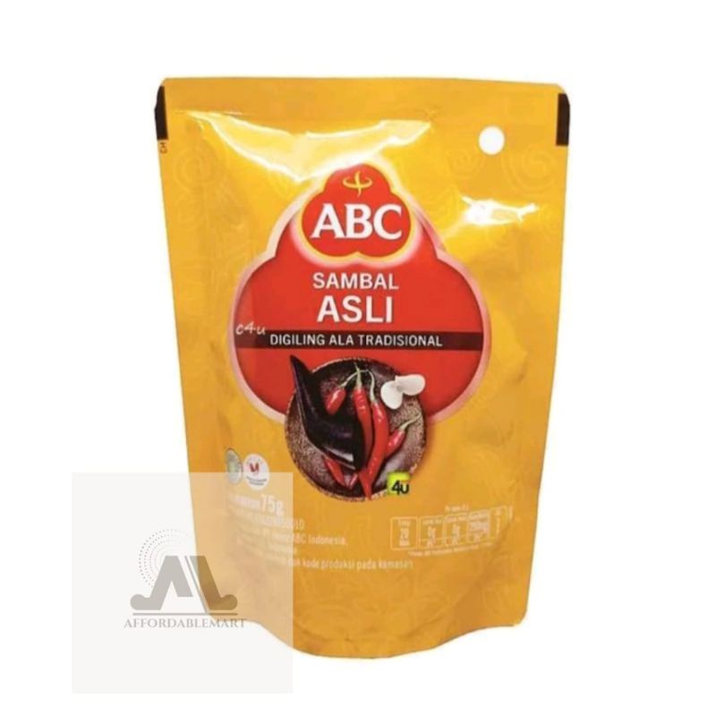 

Saus sambal ABC 75gr (pouch kecil) asli