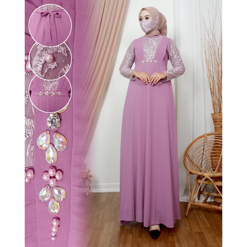 GAMIS TERBARU/ GAMIS SAFIRA DRES/GAMIS PESTA KONDANGAN