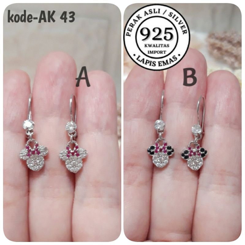 ANTING KAIT ANAK PERAK ASLI 925 LAPIS EMAS/ANTING ANAK/ANTING KAIT ANAK/ANTING KAIT GANTUNG/ANTING A