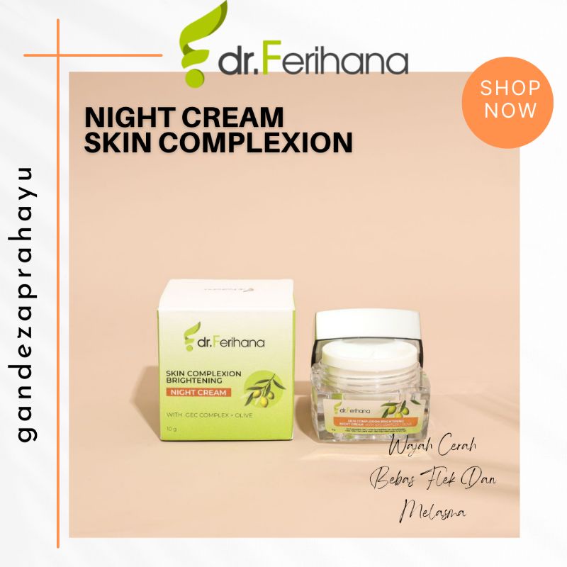 dr.Ferihana - Night Cream Translucent Penghilang flek hitam /Anti aging /Brightening