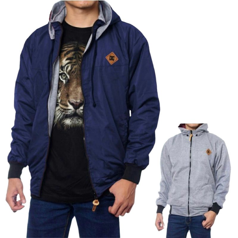 JAKET PREMIUM PRIA BOLAK BALIK UKURAN L XL XXL KUPLUK JAKET BISA DI LEPAS JAKRT MURAH JAKRT DISTRO J