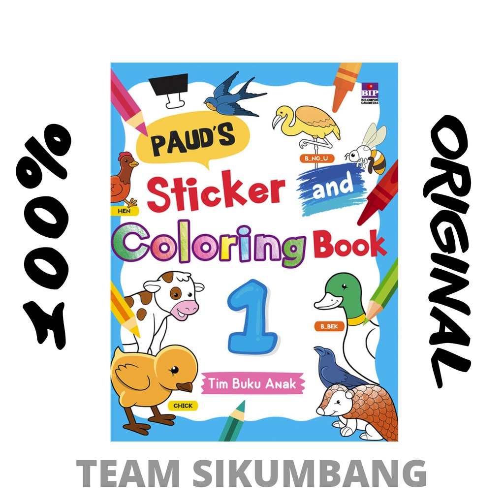Paud's Sticker And Coloring Book 1