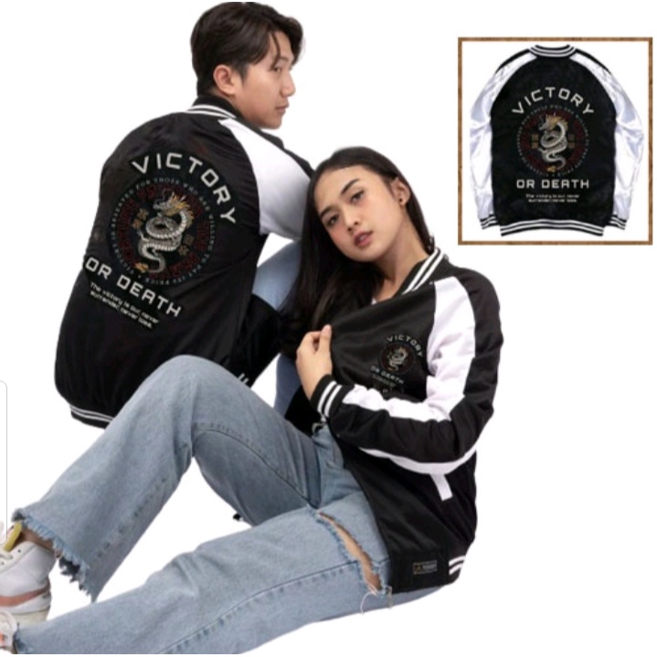 Promo COD Jaket Pria Wanita Kapel/Couple Pasangan Pria Wanita Sukajan Bomber Pria Wanita Terbaru Dan Terlaris