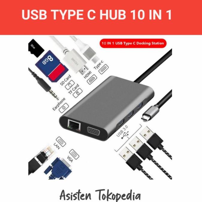 EASYIDEA Portable USB Type C Hub 10 in 1 HB3004 always ready!