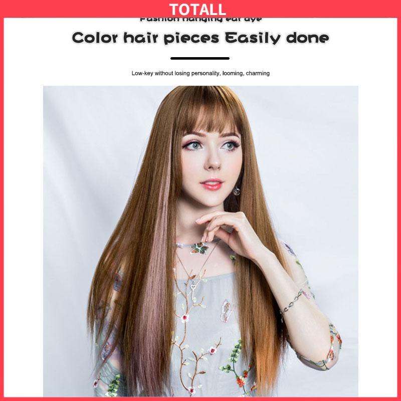 COD Wig Rambut Warna-warni  Wig Rambut Wanita  Rambut Panjang-Totall