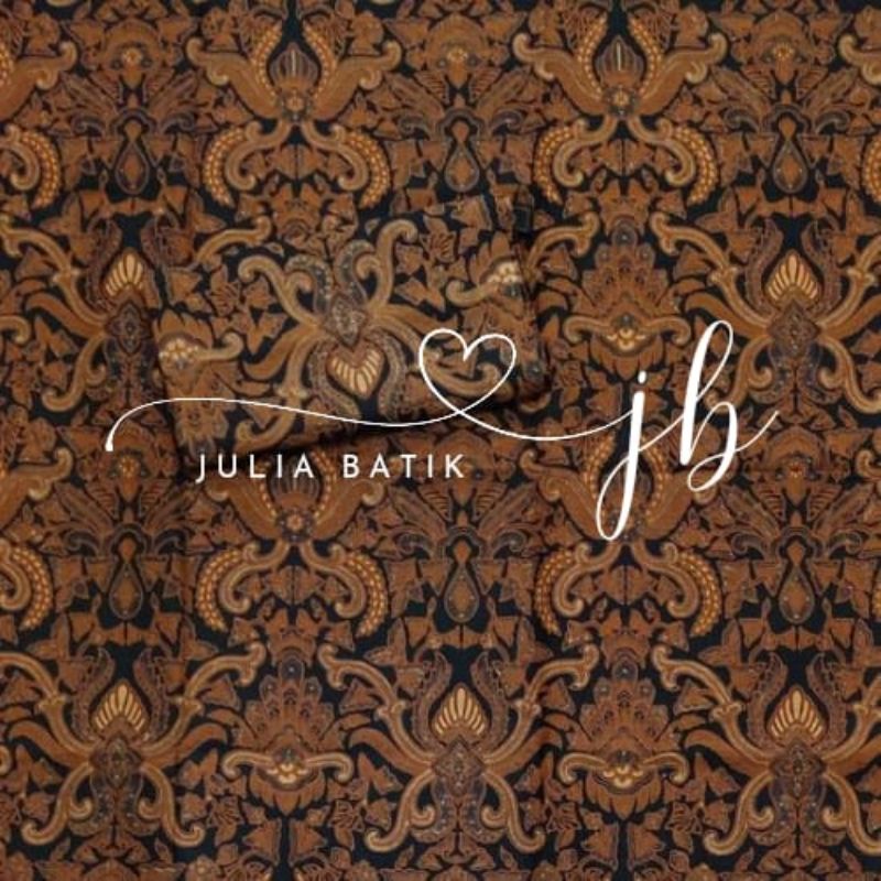 KAIN BATIK SOLO PISAN BALI/KOMBINASI TULIS/BATIK SOGAN SOLO KLASIK MOTIF PISAN BALI