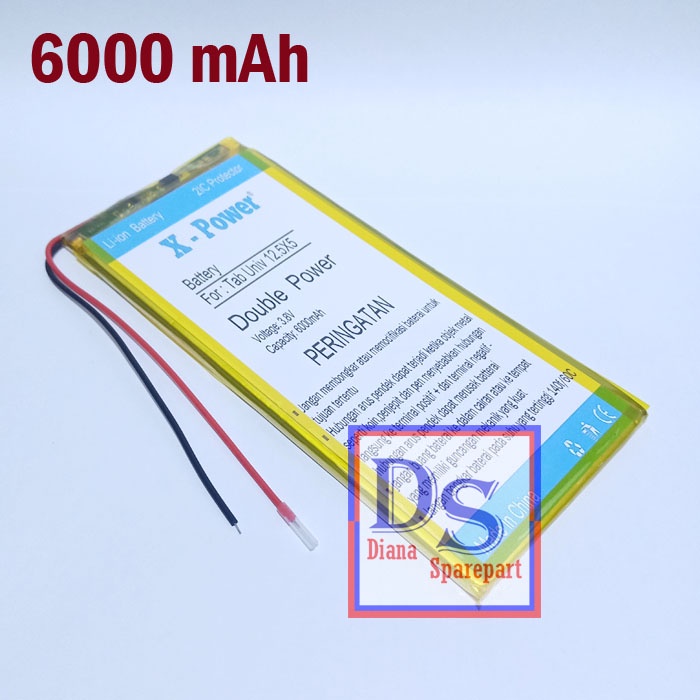 Baterai Tab Aldo Nexian 12.5,5x5 Batu Battery Batre Tanam Double Power