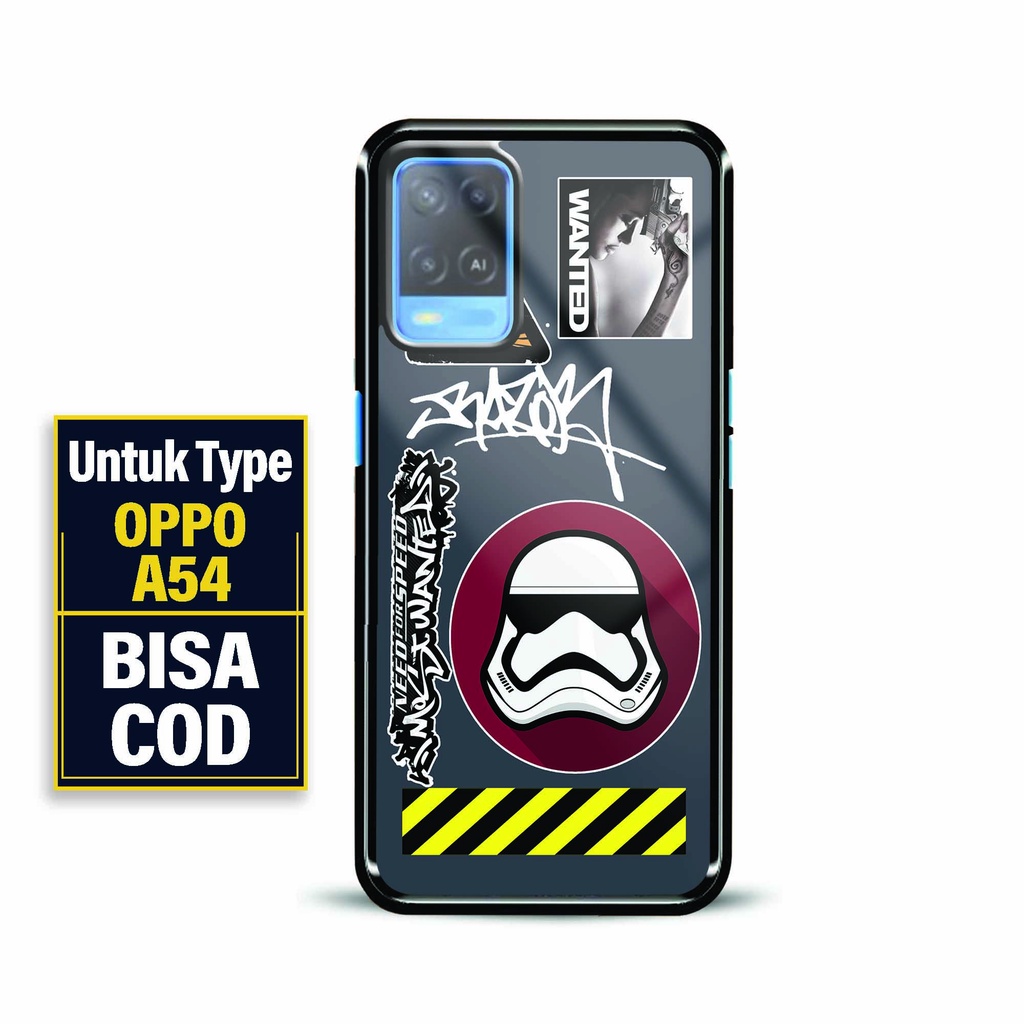 Hardcase Kaca Oppo A54 - Fashion Case Glossy [ Starwars 2 ] - Softcase Glossy Oppo A54 - Hardcase Gl