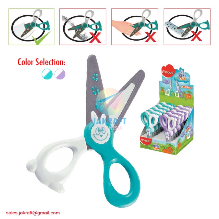 

Spesial Gunting Kertas Tumpul Anak Kecil 12 Cm Maped Kidikut Scissors Aman Murah