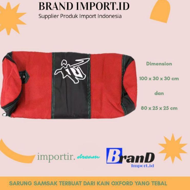 Sarung Samsak Tinju MMA Muay Thai Boxing (80cm dan 100cm) Paket Lengkap Alat Olahraga Latihan Bela D