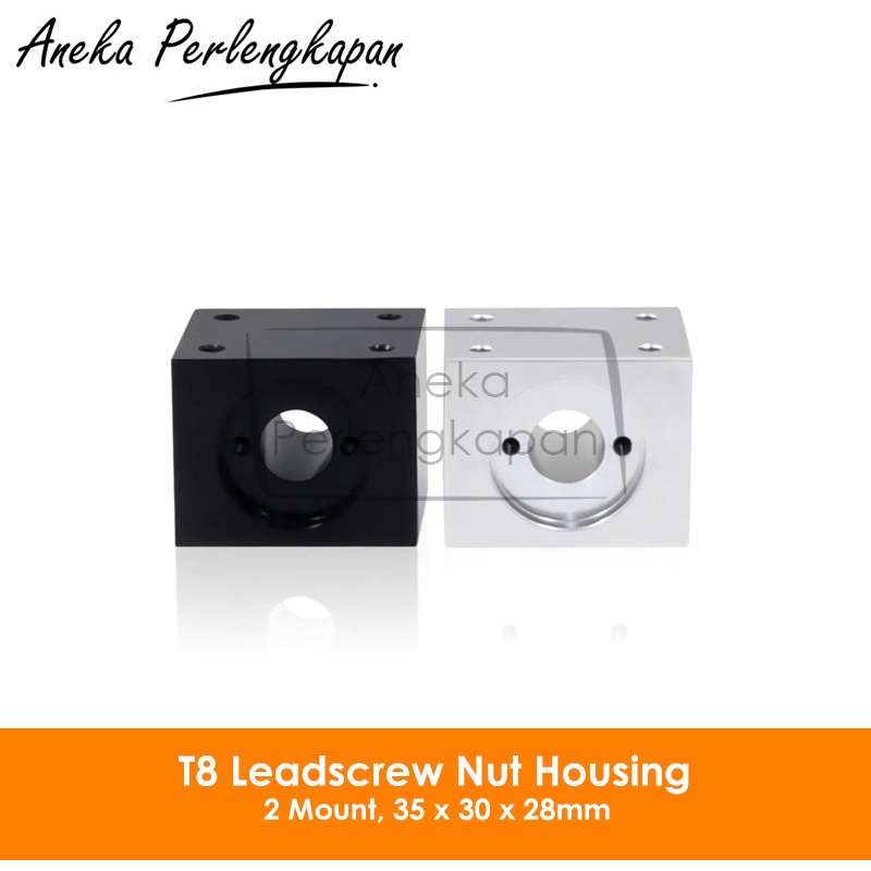 T8 Leadscrew Nut Housing 2 Mount 30x30x34mm