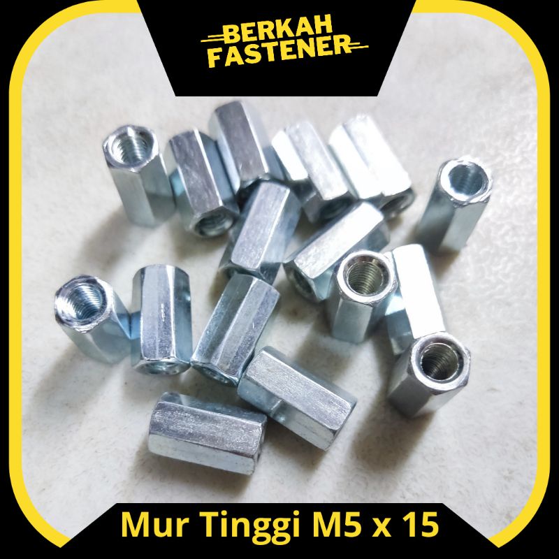 Long Nut M5 / Mur Tinggi M5 x 15 mm