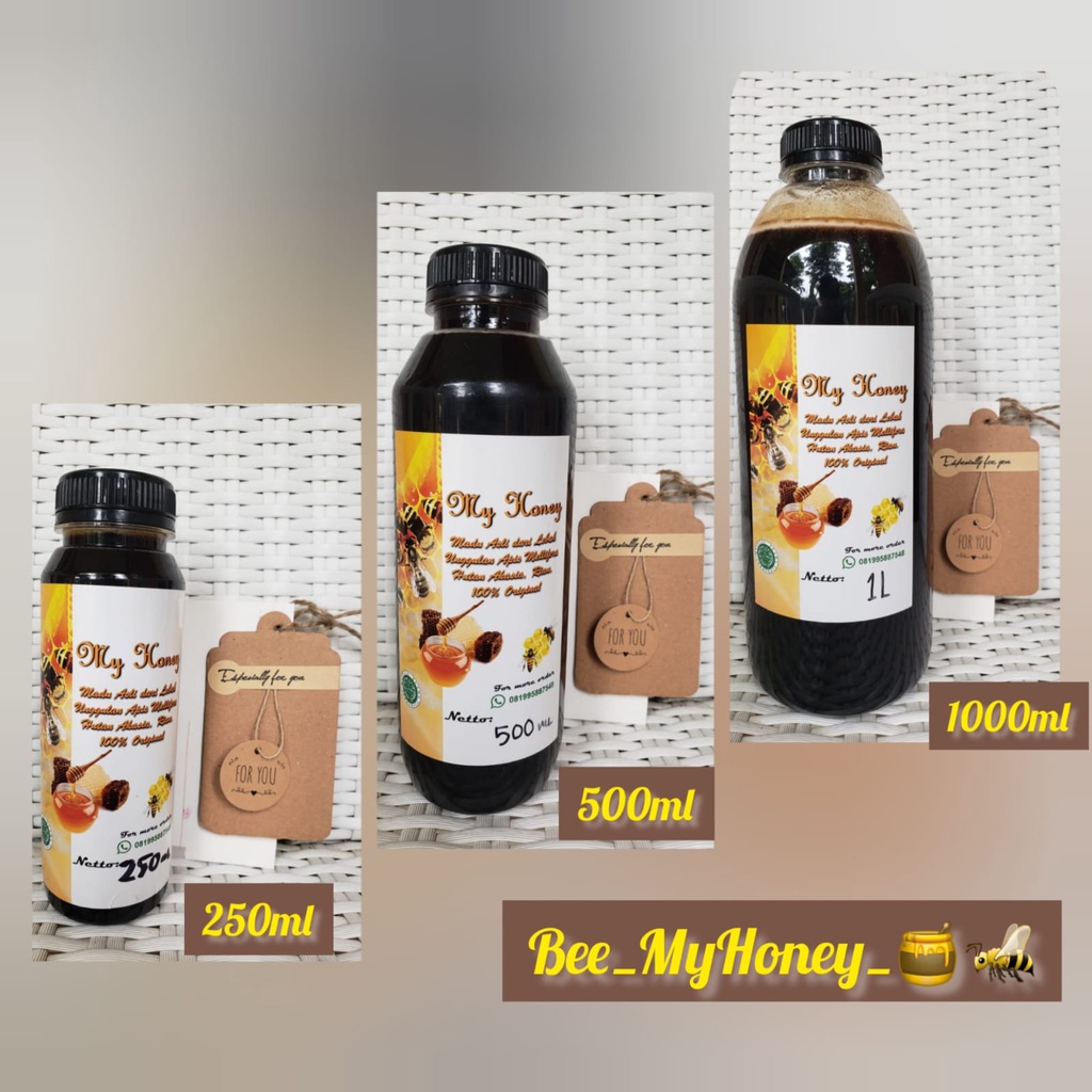 

Madu Hutan Asli Nektar Akasi Riau, Lebah Unggulan Apis Mellifera (Mililiter)