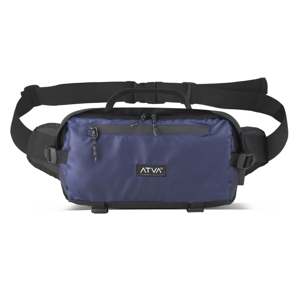 ROGUE NAVY BLACK ORIGINAL x ATVA Tas Selempang Biru Dongker Casual Pria Waterproof Waistbag Jalan Santai Main Hangout Nongkrong Waist Bag Distro Remaja Dewasa Daily Simple Sling Bag Premium Mini Slingbag Tas Slempang Kecil Pinggang Bahu Dada Keren Terbaru