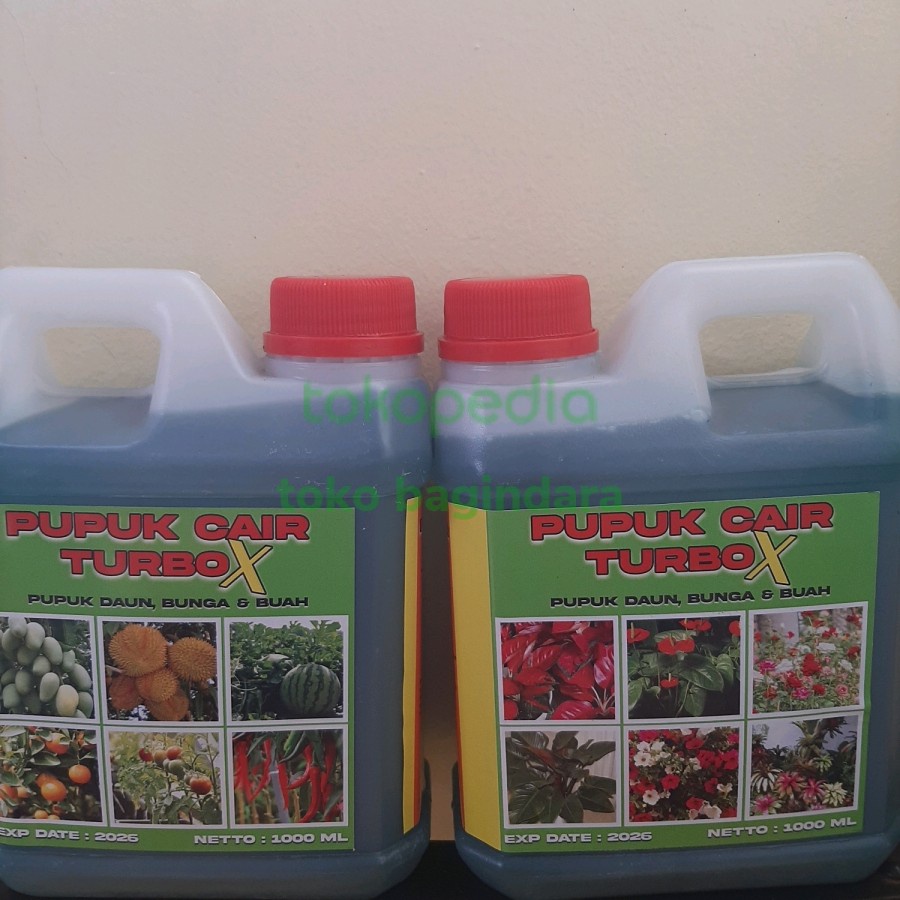 Pupuk Cair Turbo X Kemasan 1liter Untuk Daun Bunga Dan Buah