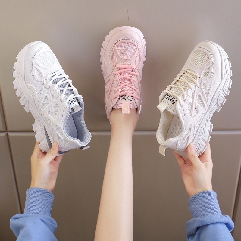 (FREE KAOS KAKI &amp; BOX) SN009 SEPATU SNEAKERS WANITA IMPORT KOREA FASHION