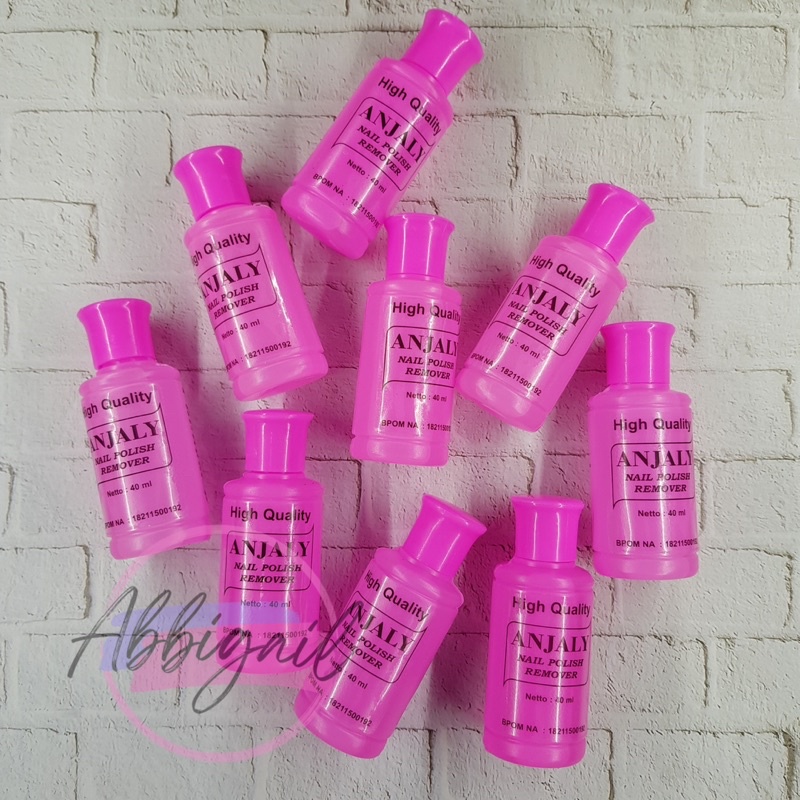 𝘈𝘉𝘎✰ Pembersih Kutek Anjaly 40ML / Nail Polish Anjaly Remover / Penghapus Cat Kuku / Pembersih Kutek 1238