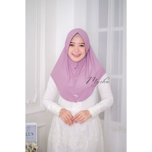 Bergo Sport Ukuran L Menutup Dada | Hijab Bergo Daily Ped Bahan Jarsey Premium