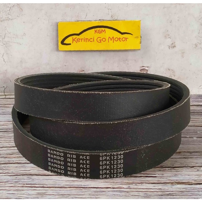 BANDO VAN BELT 6PK 1230 RIB BELT TALI KIPAS 6PK-1230 FAN BELT ALUR