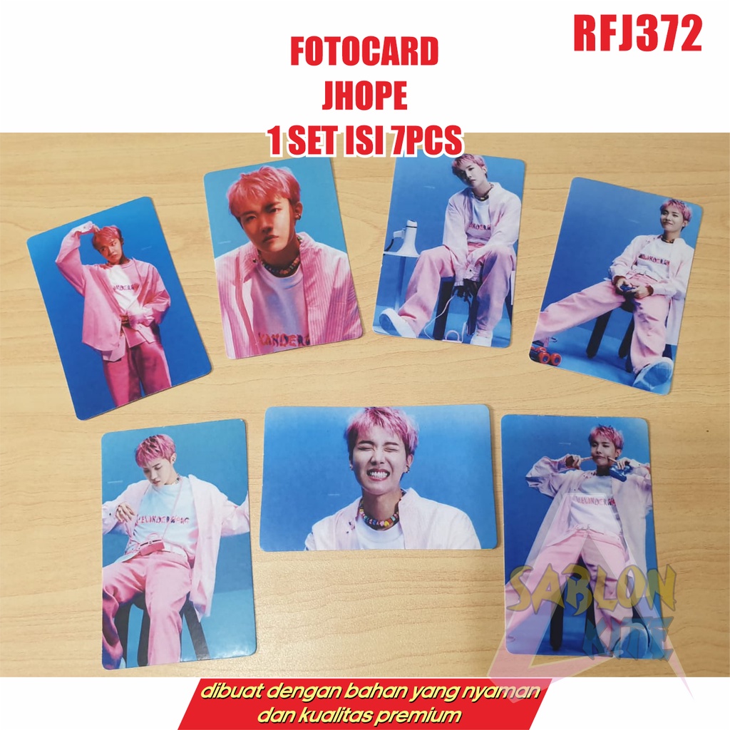 MURAH!!! FOTOCARD JHOPE 1SET ISI 7PCS RFJ372