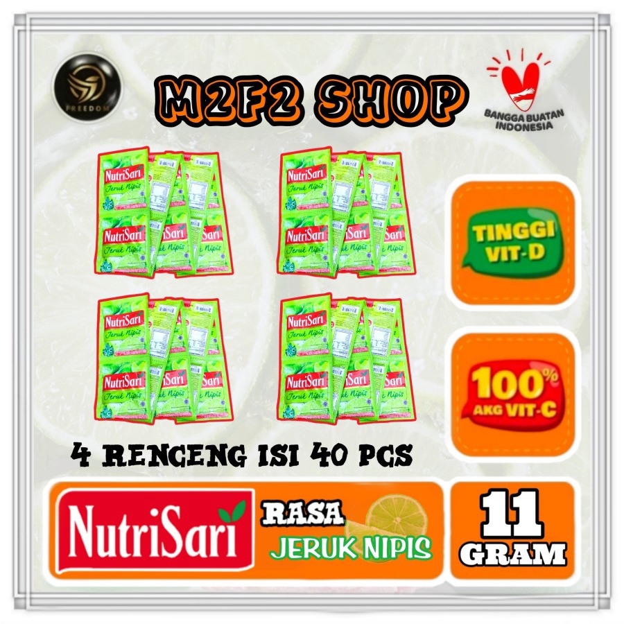 

NutriSari Minuman Serbuk Jeruk Nipis Sachet - 11 gr (Kemasan 4 Renceng)