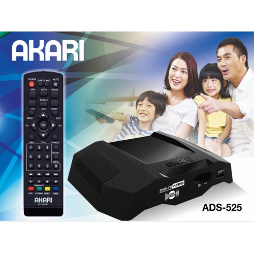 STB Akari Set Top Box TV Digital TV Receiver STB DVB-T2 2230 / 525