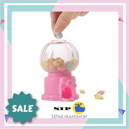 Candy Dispenser Tempat Mainan Anak Permen Hamper Goodie Bags / Candy Storage / Candy Machine / Celengan Tempat Permen Kacang Cokelat