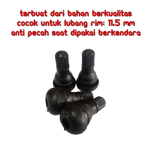1 Pcs Pentil Tubeless Karet Pendek Tubles TR412 Ban Motor / Mobil - Pentil Tubles Mobil Pentil Motor