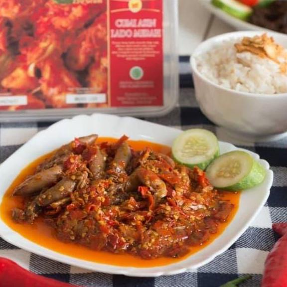 

✨Original✨ Cumi Asin Sambalado Merah / Hijau Restu Mande 250 gram serbuuu !
