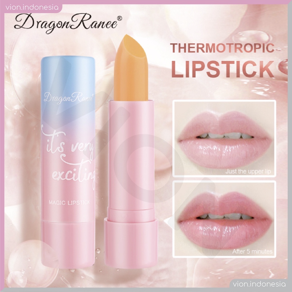 DRAGON RANEE Thermotropic Lipstick Lipstik Jeli Pelembap Lipbalm Magic Lipstick 4 Warna DR010