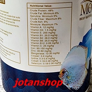 ORIGINAL MORI DISCUS BITS Pakan Pelet Ikan Tropical Tetrabits Granule Premium pellet