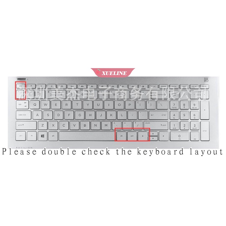 Film Pelindung keyboard Untuk laptop HP Pavilion 15-cc707TX 15.6 inch (ZXL)