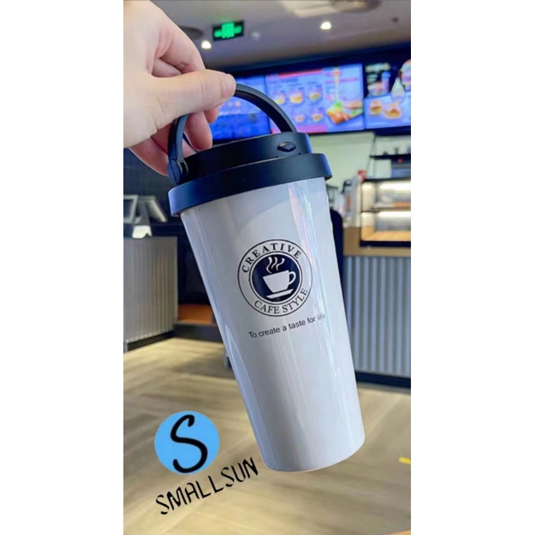 TRAVEL MUG TERMOS KOPI GELAS AIR MINUM Tahan panas Termos coffee kopi 500 ML lucu cute gemoy