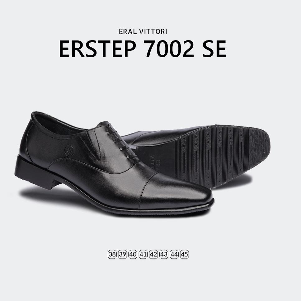 Ready ERAL VITTORI - Sepatu Pantofel Pria Formal Erstep 7002 SE Hitam