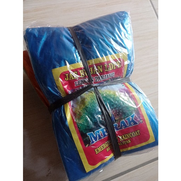 Jas Hujan Mantol Mantel Plastik Lengan Panjang Ponco Transparan Tebal(1tali=12pc) /Mantel Atasan Panjang Ponco