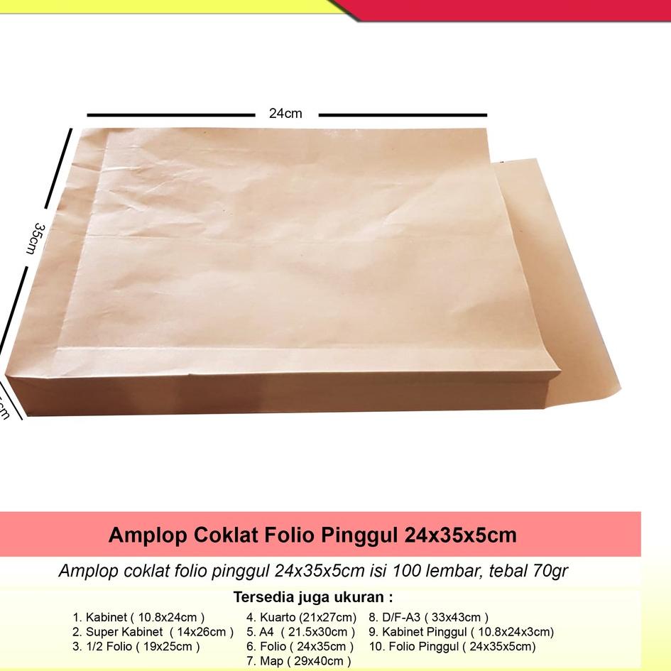 

Grosir Hari Ini Amplop Coklat Folio Pinggul isi 100