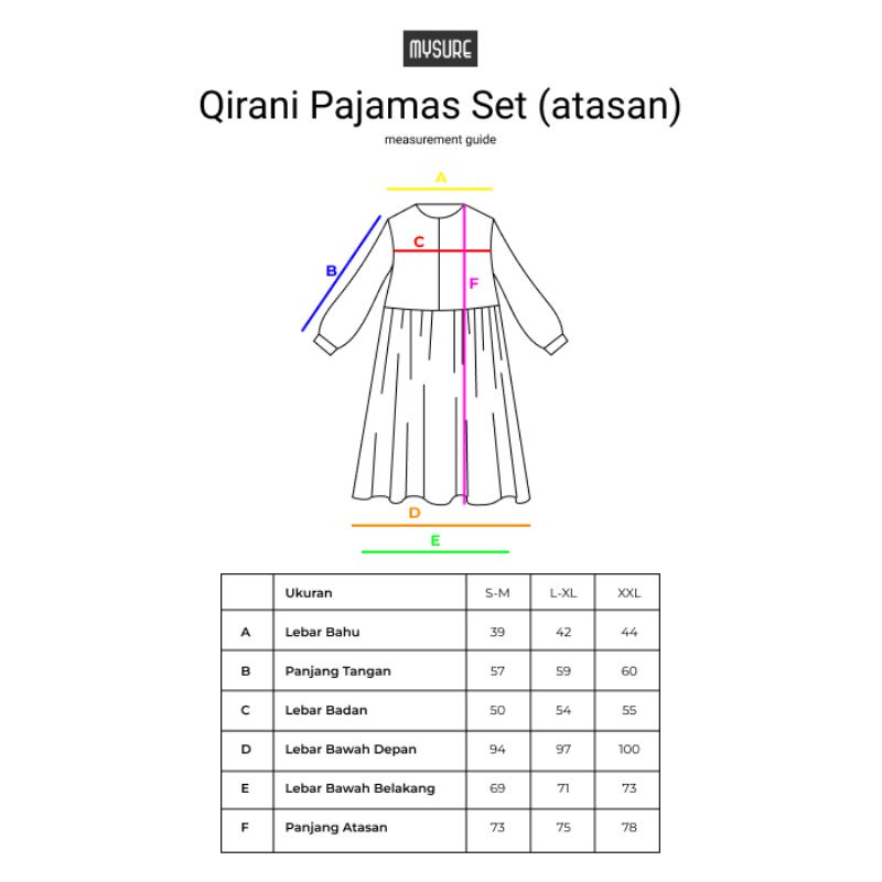 QIRANI PAJAMAS SET * MY SURE