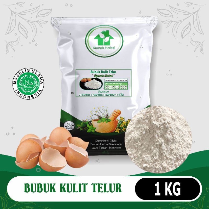 

Bubuk kulit telur murni kemasan 1kg