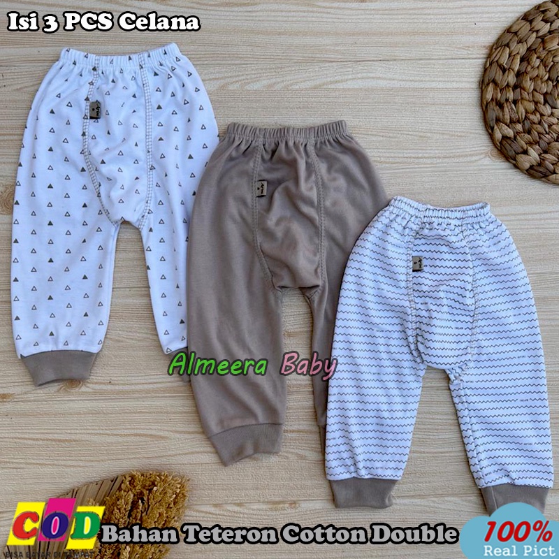 Isi 6 PCS 3 Baju 3 Celana  Setelan Bayi Lengan Pendek Celana Pempers Panjang Ukuran S M L XL Rekomendasi usia 0-18 Bulan Almeera Baby and Kids