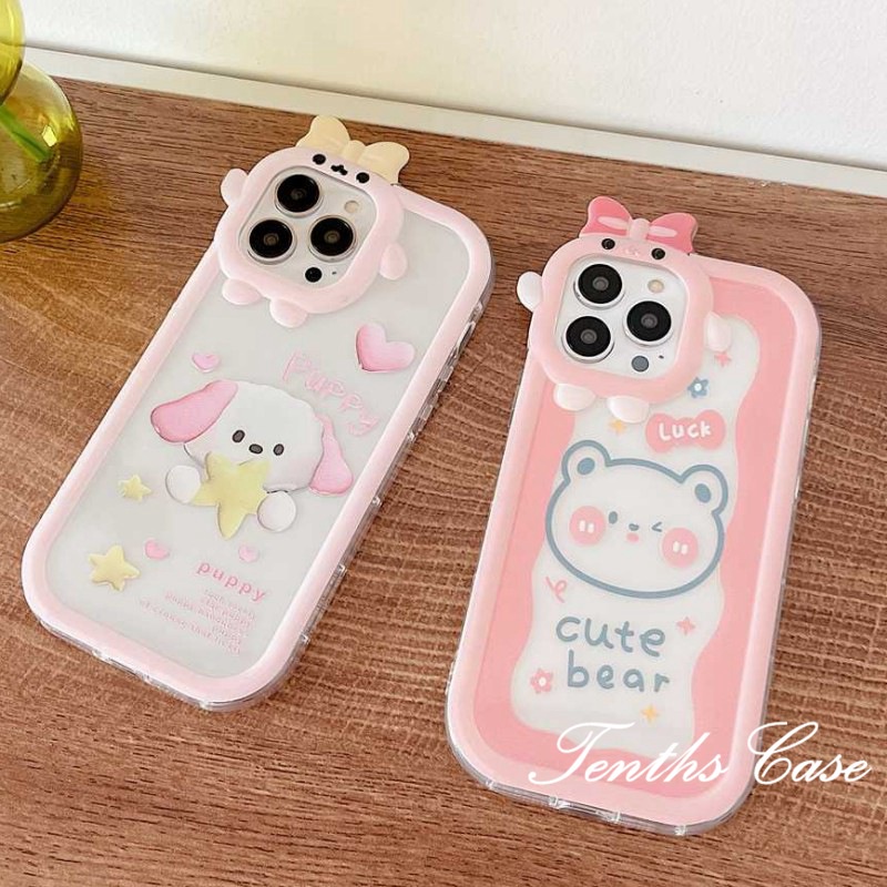 Oppo A78 A17 A17k A57 A77s A16 A16s A15 A15s A74 A54 A95 A94 A3s A12e A5 A9 2020 Reno 7Z 6 5F Casing Handphone Anak Anjing Lucu Soft Cover