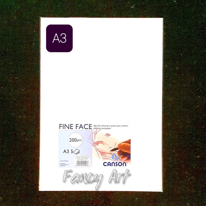 

Trendi Canson Fine Face Paper A3 200Gsm 5Sheets / Kertas Gambar Berkualitas