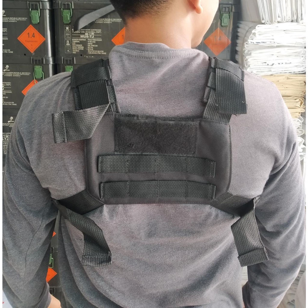 tas sepeda pelindung dada chest bag tactical rig bag addict premium