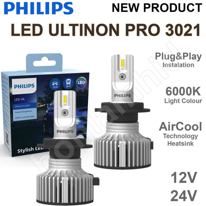 LAMPU LED MOBILIO PHILIPS ULTINON ESSENTIAL G2 HEADLAMP H4 Hi/Lo