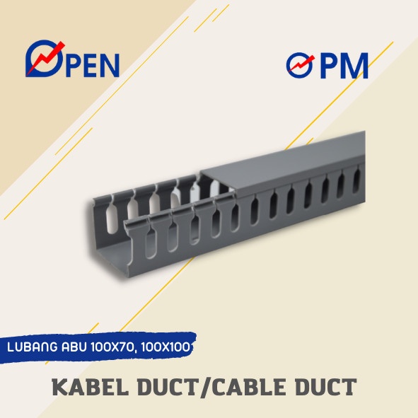 Kabel Duct / Cable Duct Lubang Abu 100X70, 100X100 Pm