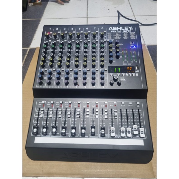 New Mixer Ashley King Note 8 Profesional Mixing 8 Channel Original Ashley King 8 note