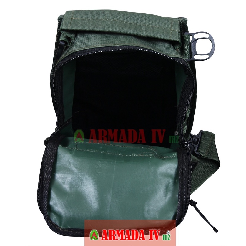 Tas Selempang Tactical  Hijau Lokal