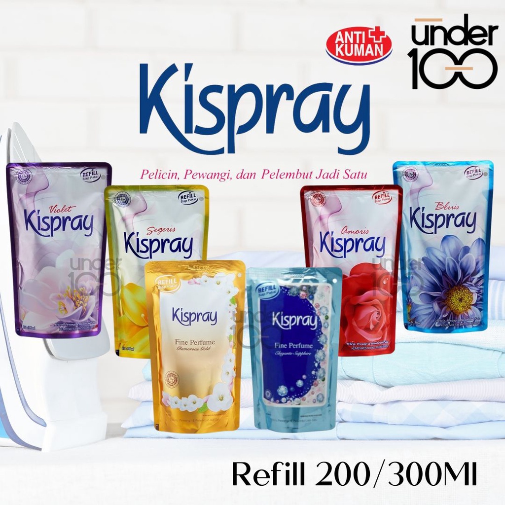 ❤ Under100 ❤ Kispray Pouch Refill Amoris | Segeris | Bluis | Violet | Glamorous Gold 280 ml